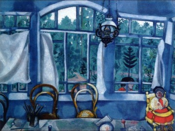  Chagall Lienzo - Ventana sobre un jardín contemporáneo Marc Chagall